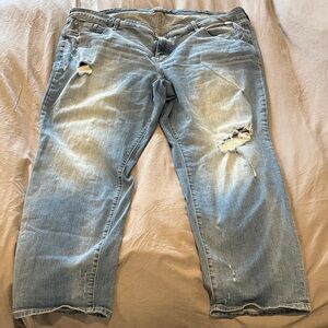 torrid Light Wash Distressed Boyfriend Jeans